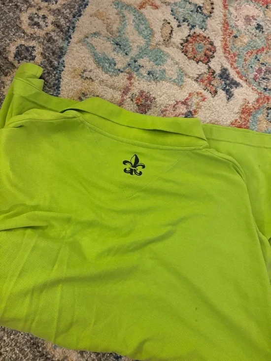 Men's Polo Shirt - Lime Green - Picture 6 of 6